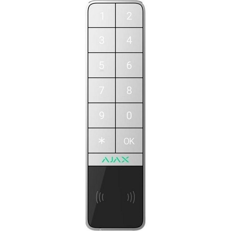 Бездротова клавіатура Ajax KeyPad Outdoor Jeweller (8EU) ASP White (99967.286.WH1) (000059123)