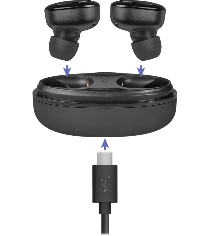 Гарнітура Defender Twins 635 TWS, Bluetooth, Black (63635)