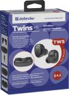 Гарнітура Defender Twins 635 TWS, Bluetooth, Black (63635)