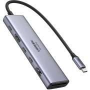Док-станція USB3.2 Type-C --> HDMI 4K60Hz/2хUSB 3.0/2xUSB-C/SD/TF PD 100 Вт CM511 Ugreen (45521)