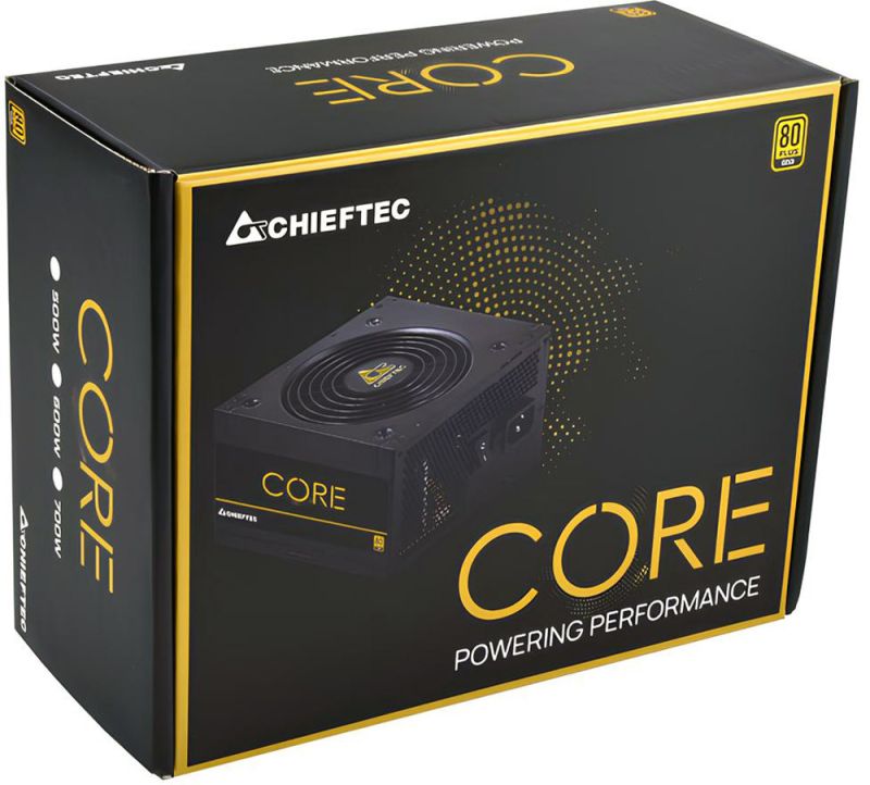 БЖ 700W Chieftec CORE BBS-700S 120 mm, 80+ GOLD, Retail Box (BBS-700S)