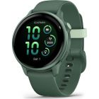 Смарт-годинник Garmin Vivoactive 6 Metallic Jasper Green with Jasper Green Silicone Band (010-02985-42)