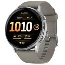 Смарт-часы Garmin Venu 4 45mm Silver Bezel with Silver Gray Silicone Band (010-03014-01)