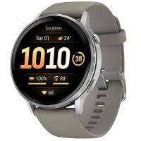 Смарт-часы Garmin Venu 4 45mm Silver Bezel with Silver Gray Silicone Band (010-03014-01)