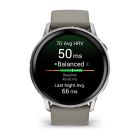 Смарт-годинник Garmin Venu 4 45mm Silver Bezel with Silver Gray Silicone Band (010-03014-01)