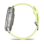 Смарт-часы Garmin Venu 4 45mm Silver Bezel with Citron Silicone Band (010-03014-02)