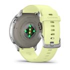 Смарт-часы Garmin Venu 4 45mm Silver Bezel with Citron Silicone Band (010-03014-02)