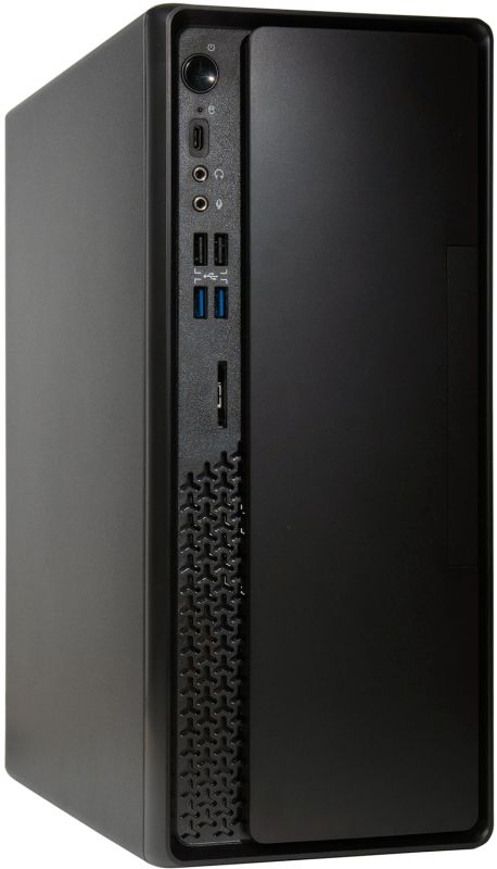 Корпус Chieftec UNI BS-10B-300 mATX , БЖ 300W, SLIM FF, USB Type C, CardReader (BS-10B-300)