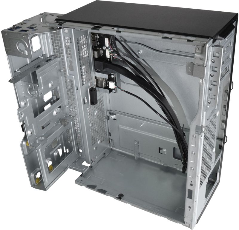 Корпус Chieftec UNI BS-10B-300 mATX , БЖ 300W, SLIM FF, USB Type C, CardReader (BS-10B-300)