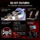 Кермо і педалі PXN V10 Ultra Bundle for PS4/XBOX/Xbox Series X|S/PC,17кн., подв. педалі, кермо 270мм (PXN-V10 Ultra EU)