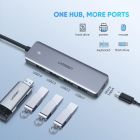 Хаб USB 3.1 Type-C -> 4xUSB 3.0 Grey CM219 Ugreen (70336)