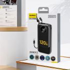 УМБ Dudao 20000mAh K13 Pro 22,5W PD,QC USB-A,USB-C In/Out,with built-in USB-C/Lightning cables Black (6977196680276)