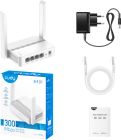 Маршрутизатор Cudy WR300, N300 Wi-Fi Router, 802.11b/g/n,300Mbps, 2.4GHz, 4 × 10/100Mbps Ports, 2 × (WR300)