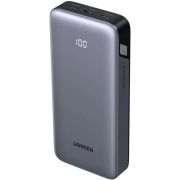 УМБ Ugreen 20000mAh 30W PD/QC, USB-A, 2xUSB-С (PB532) Gray (55989B)