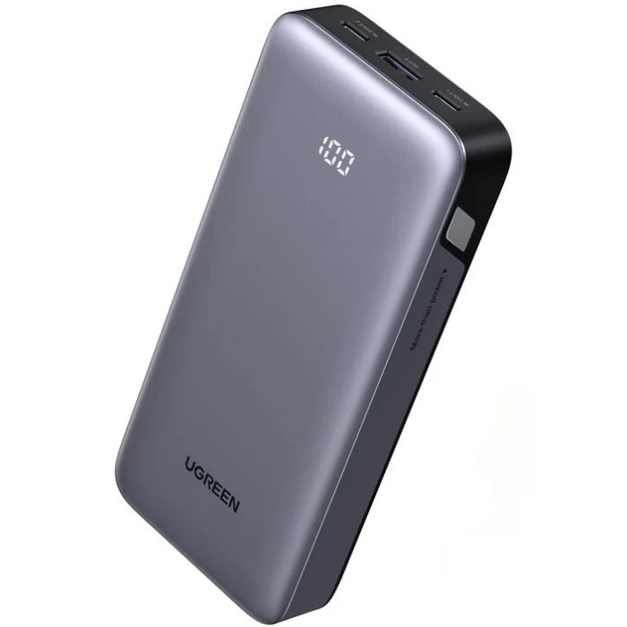 УМБ Ugreen 20000mAh 30W PD/QC, USB-A, 2xUSB-С (PB532) Gray (55989B)