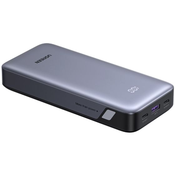 УМБ Ugreen 20000mAh 30W PD/QC, USB-A, 2xUSB-С (PB532) Gray (55989B)