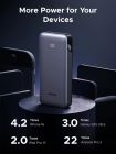 УМБ Ugreen 20000mAh 30W PD/QC, USB-A, 2xUSB-С (PB532) Gray (55989B)