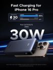 УМБ Ugreen 20000mAh 30W PD/QC, USB-A, 2xUSB-С (PB532) Gray (55989B)