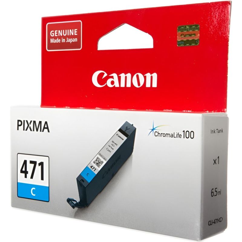 Картридж Canon (CLI-471) Pixma MG5740/MG6840 Cyan (0401C001)