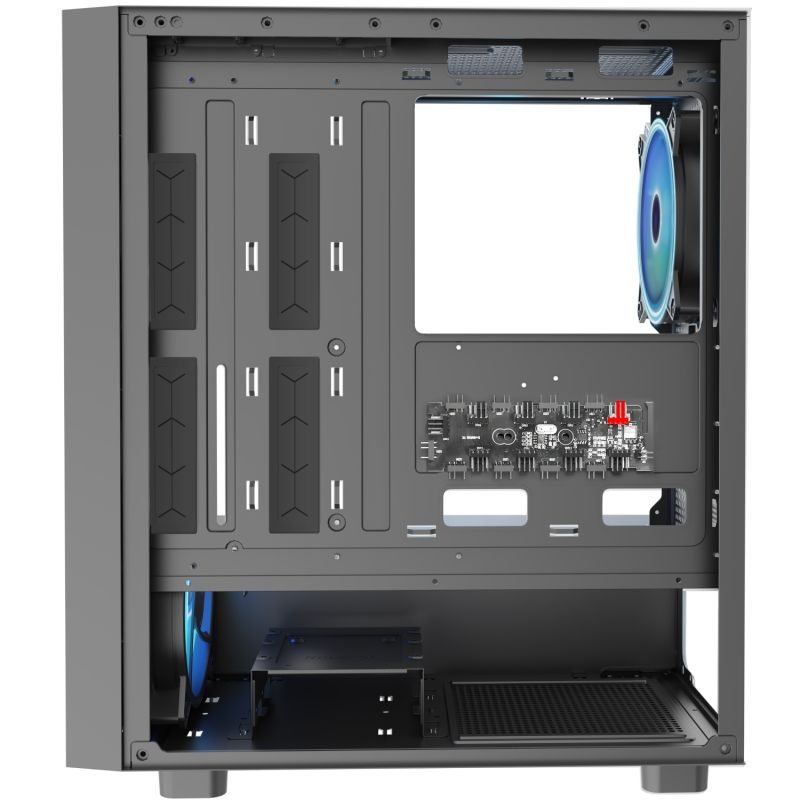 Корпус Modecom BREEZE BLACK USB 3.0x2 USB-Cx1 ARGB 4x140mm fans без БЖ ATX (AT-BREEZE-MG-ARGB-10-0000)