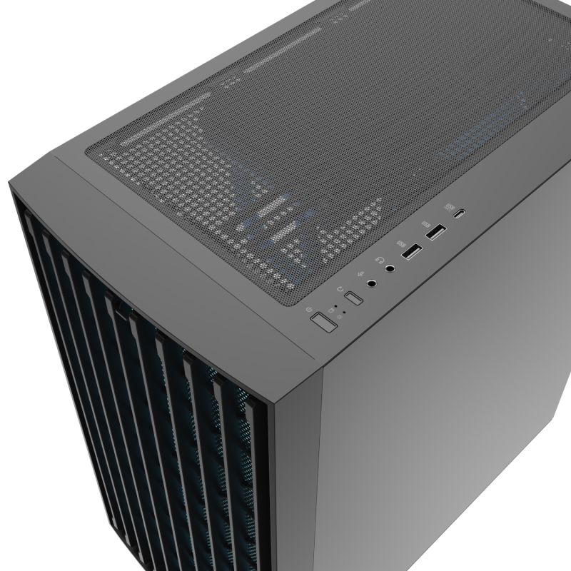 Корпус Modecom BREEZE BLACK USB 3.0x2 USB-Cx1 ARGB 4x140mm fans без БЖ ATX (AT-BREEZE-MG-ARGB-10-0000)