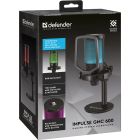 Ігровий стрім мікрофон Defender Impulse GMC 600 USB, RGB, 1.8м чорний (64660)