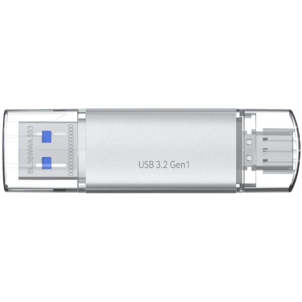 USB Flash Acer UT300 128GB Dual Drive USB-C & USB-A USB 3.2 Gen1, Retail (BL.9BWWA.590)
