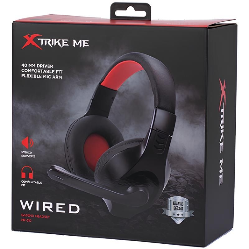 Ігрова гарнітура Xtrike ME HP-312, 2x3.5мм, XBOX/PS/PC чорно-червона (HP-312)