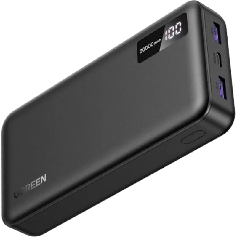 УМБ Ugreen 20000mAh 22,5W PD 2хUSB-A +2xUSB-C Black (PB312) (25683)