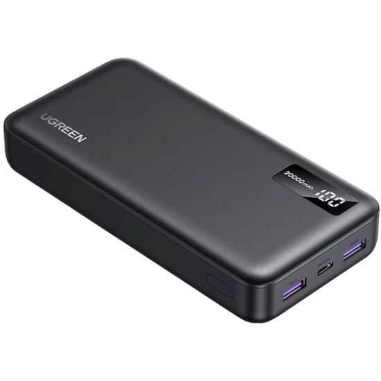 УМБ Ugreen 20000mAh 22,5W PD 2хUSB-A +2xUSB-C Black (PB312) (25683)