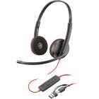 Гарнітура Poly BlackWire C3220 M USB-С + USB-C/A Adapter HS Stereo (8X228AA)