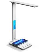 LED лампа настільна Media-Tech LEDITOU MT222,  4W 6500K, 15W QI з вбудованим WRL, біла (MT222)