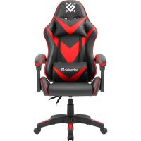 Крісло ігрове Defender xCom, Клас 4, 50мм ПУ, чорне (64337)
