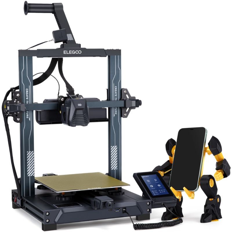 Принтер 3D ELEGOO Neptune 4 (FDM 1.75 mm 0.4 mm 225x225x265 mm WLAN USB сірий) (50.201.012300)