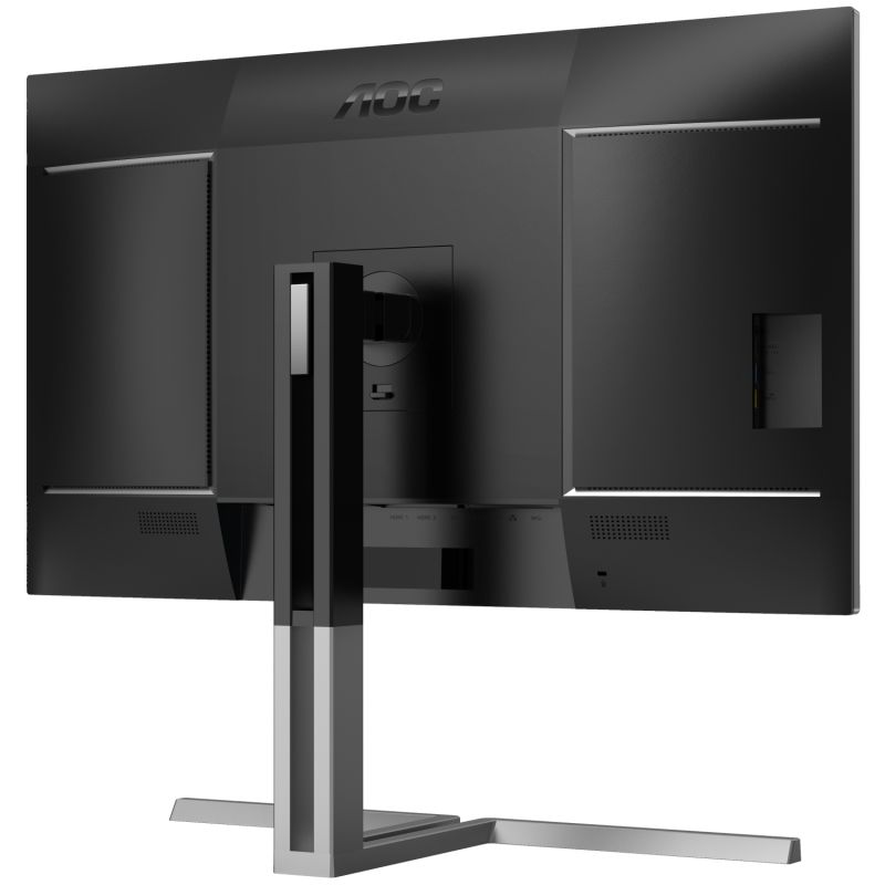 TFT 31.5" AOC U32U3CV, Nano IPS, UHD, 2xHDMI, DP, USB-C, RJ-45, USB-hub, HAS, Pivot, кол.,чорно-сріб (U32U3CV)