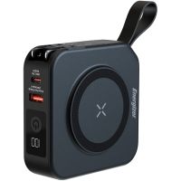 УМБ Energizer Magnetic Wireless 10000mAh 20W PD, Built-in AC Plug, QI-15W, USB-А,USB-C In/Out, USB-C (QM10001AC)