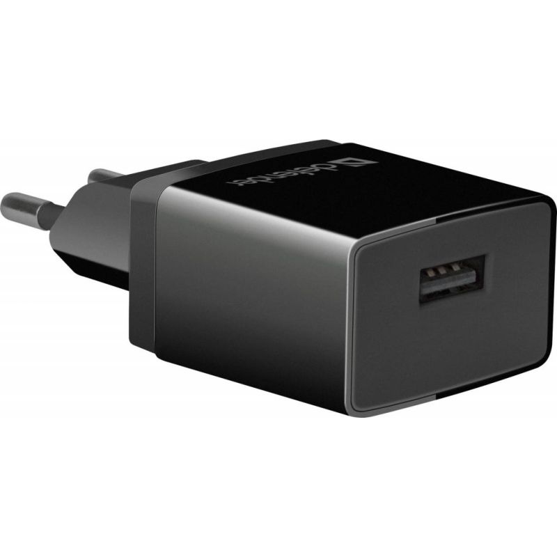 Зарядний пристрій 1xUSB 11W 2.1А EPA-10 чорний пакет Defender (83572)
