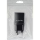 Зарядний пристрій 1xUSB 11W 2.1А EPA-10 чорний пакет Defender (83572)