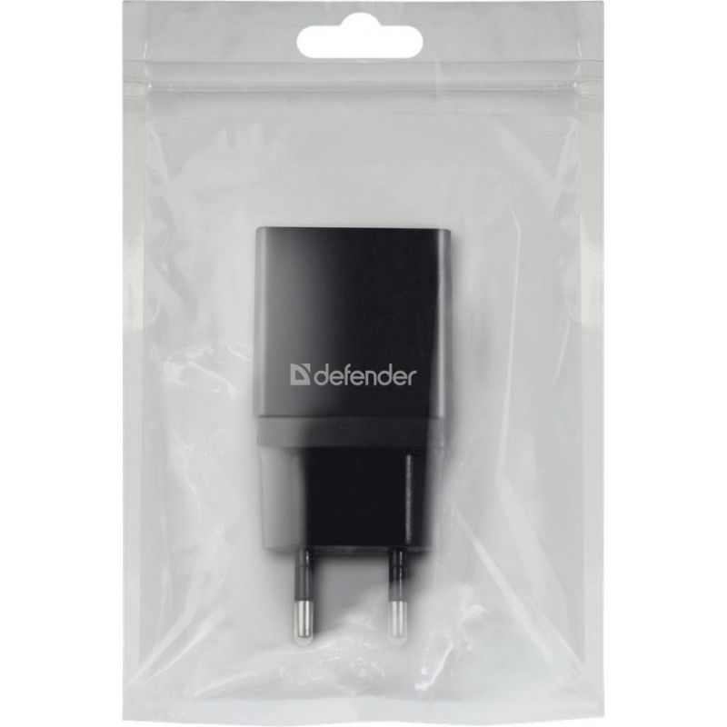 Зарядний пристрій 1xUSB 11W 2.1А EPA-10 чорний пакет Defender (83572)