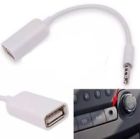 Перехідник Audio USB для iPod Shuffle Jack TRRS M -> USB AF, білий (S0482)