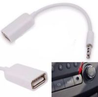Перехідник Audio USB для iPod Shuffle Jack TRRS M -> USB AF, білий (S0482)