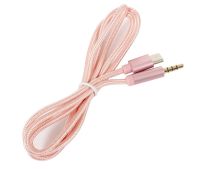 Кабель AUX Type-C - TRRS Audio M/M 1м Pink (S0996)
