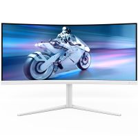 TFT 34" Philips 34M2C5501A, Fast VA, WQHD, вигн., 180Hz, 0,3ms, 2xHDMI, DP, USB-hub, HAS,кол., білий (34M2C5501A/00)
