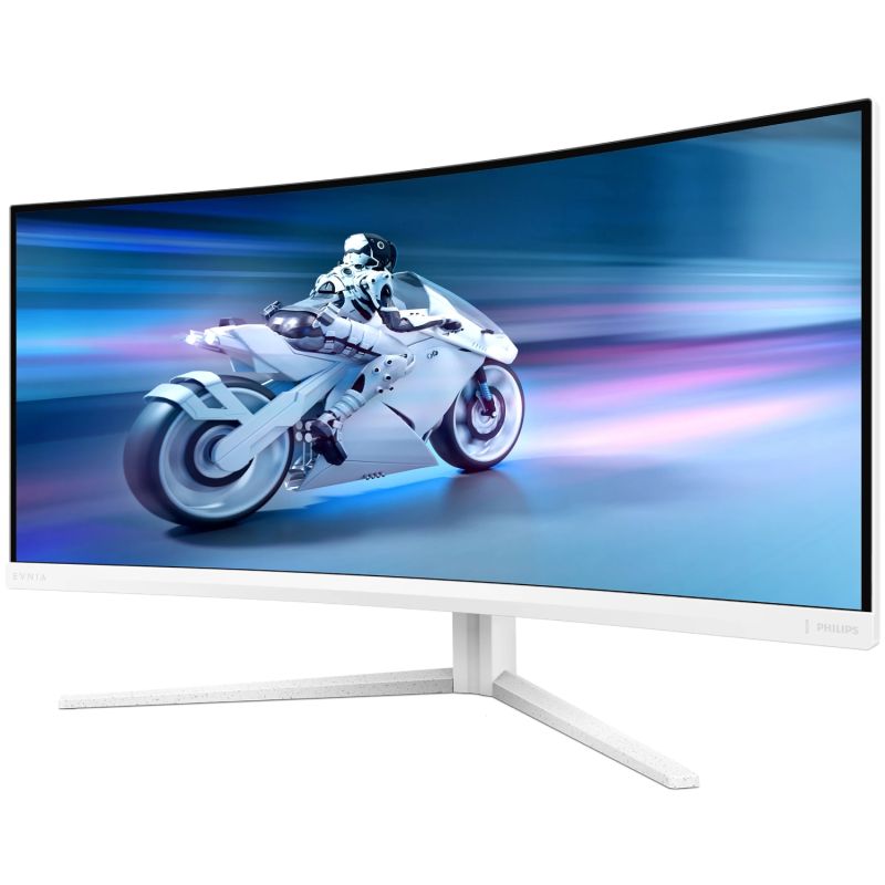 TFT 34" Philips 34M2C5501A, Fast VA, WQHD, вигн., 180Hz, 0,3ms, 2xHDMI, DP, USB-hub, HAS,кол., білий (34M2C5501A/00)