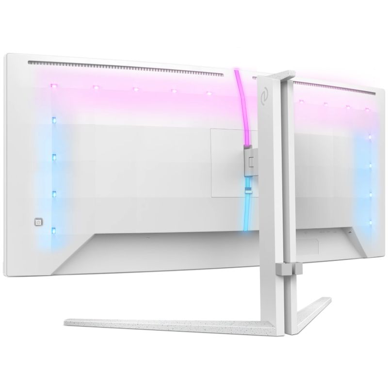 TFT 34" Philips 34M2C5501A, Fast VA, WQHD, вигн., 180Hz, 0,3ms, 2xHDMI, DP, USB-hub, HAS,кол., білий (34M2C5501A/00)