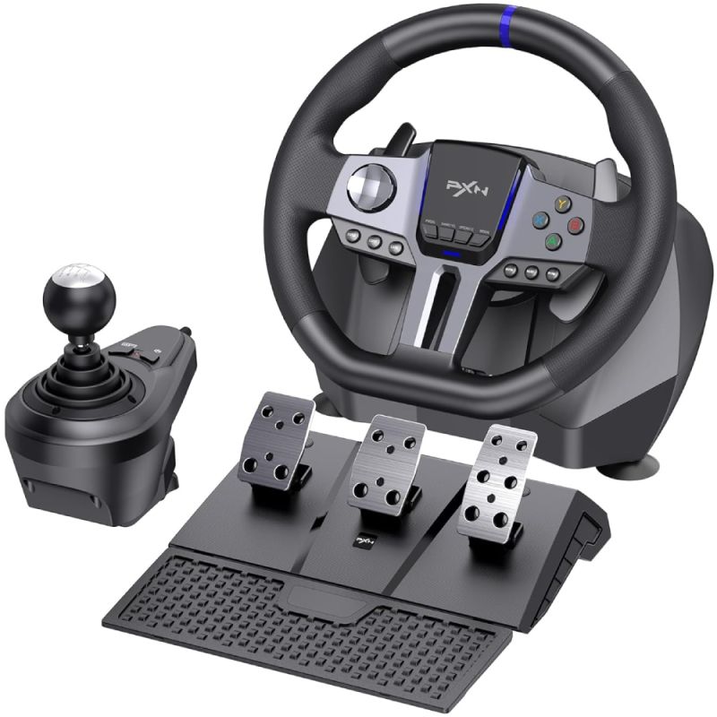 Кермо і педалі, коробка передач PXN V9 GEN2 Bundle for PS4/XBOX/Xbox Series X|S/PC (PXN-V9GEN2)