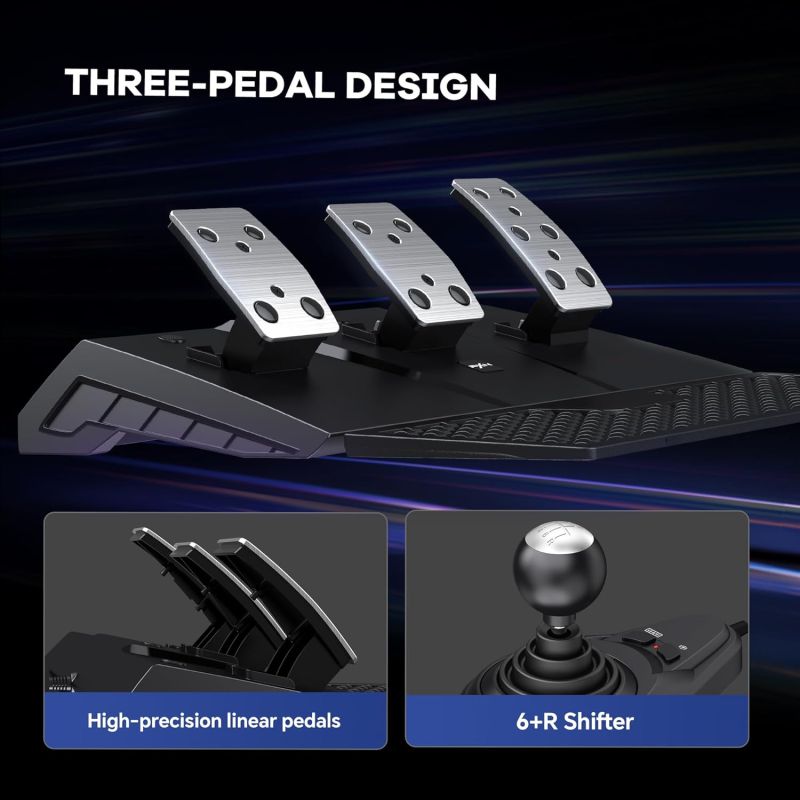 Кермо і педалі, коробка передач PXN V9 GEN2 Bundle for PS4/XBOX/Xbox Series X|S/PC (PXN-V9GEN2)