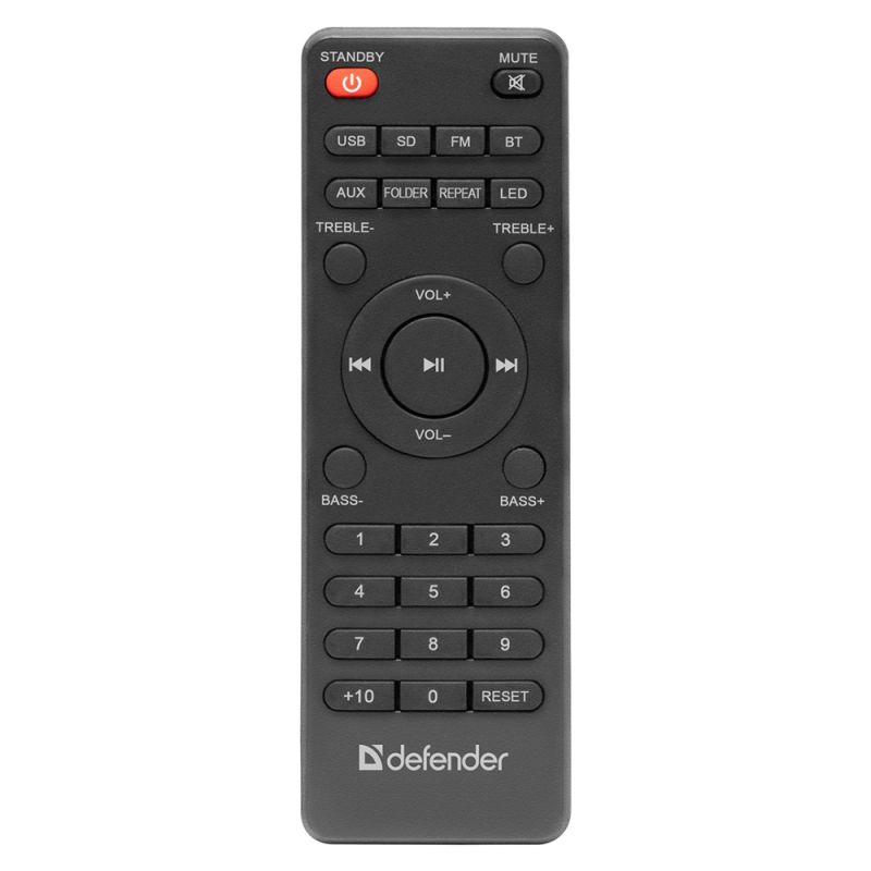 Акустична система 2.1 Defender Eclipse, 40Вт Bluetooth/MP3/SD/USB/AUX/RC (65593)