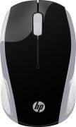 Мишка бездротова HP 200 Pike Silver Wireless Mouse, 3 кн., 1000 dpi, чорно-срібляста (2HU84AA)