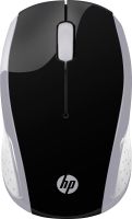 Мишка бездротова HP 200 Pike Silver Wireless Mouse, 3 кн., 1000 dpi, чорно-срібляста (2HU84AA)